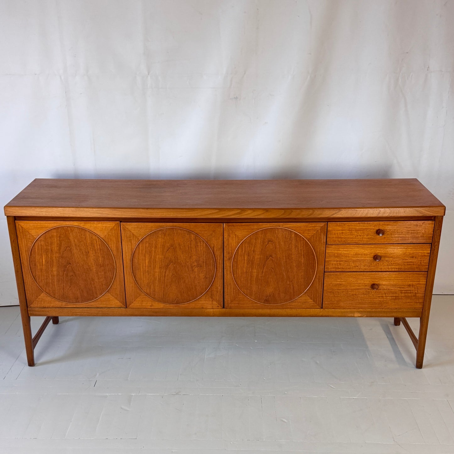 Nathan Circles Sideboard, Mid-Century Teak, 1960s