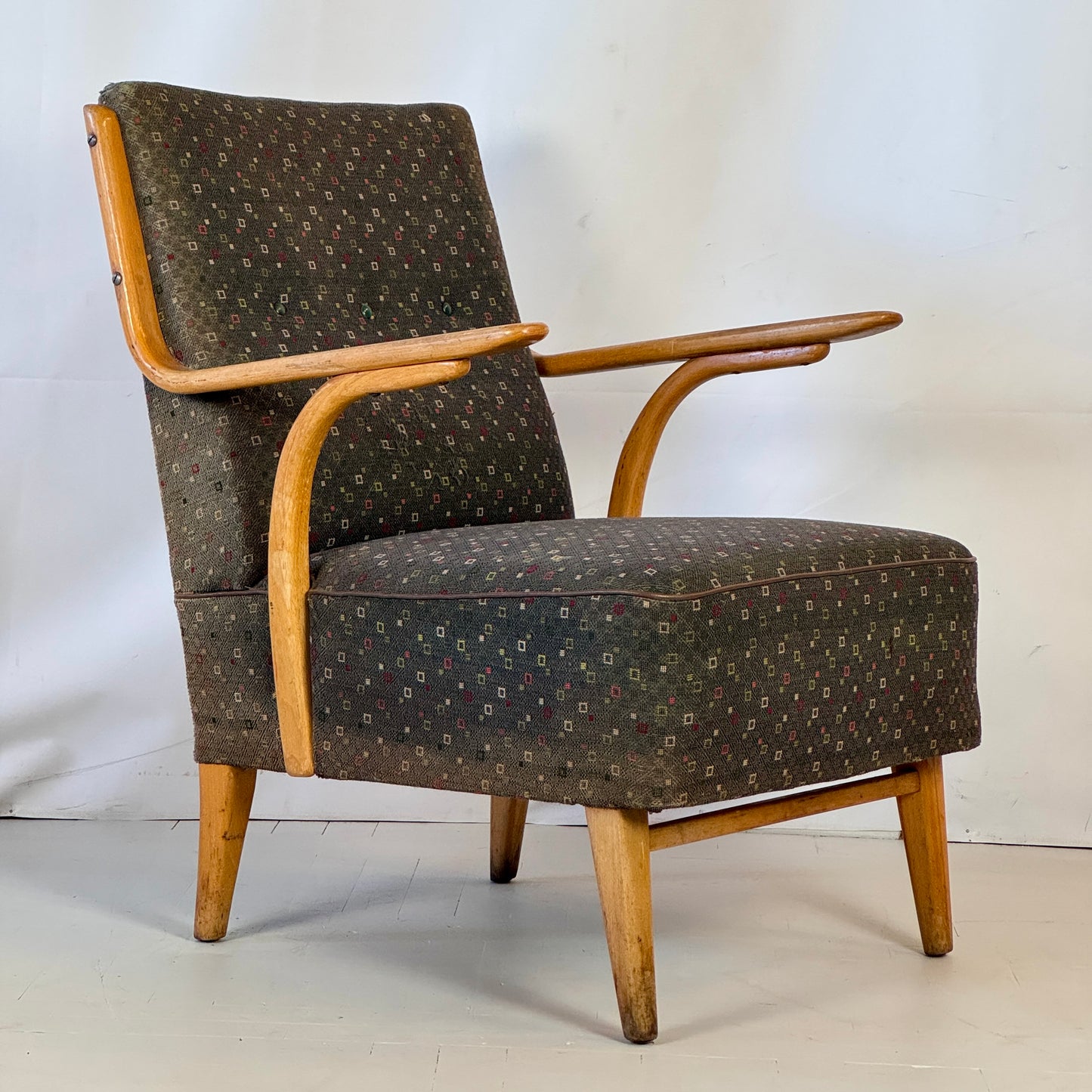 Pair of Hungarian “Velence” Art Deco Armchairs, 1960s