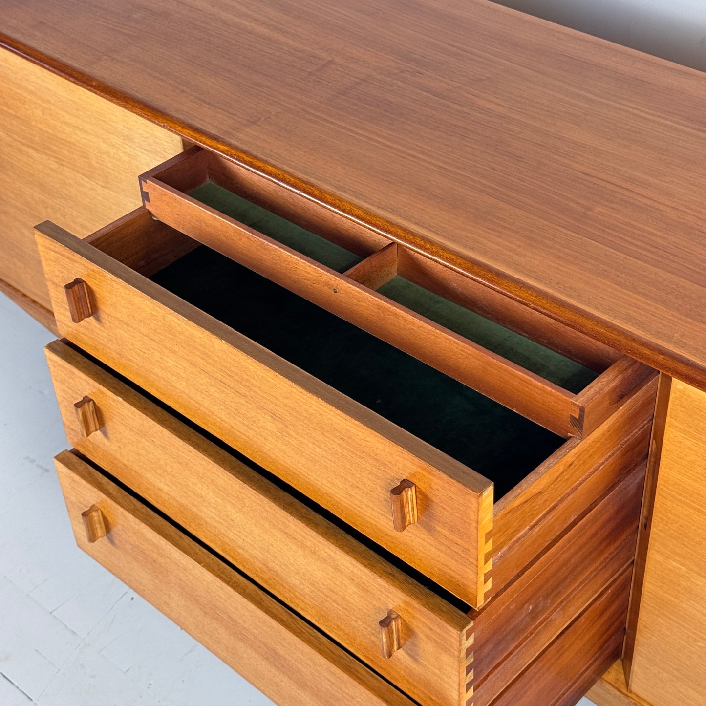Harrow French Walnut Sideboard by Alfred Cox, 1950s