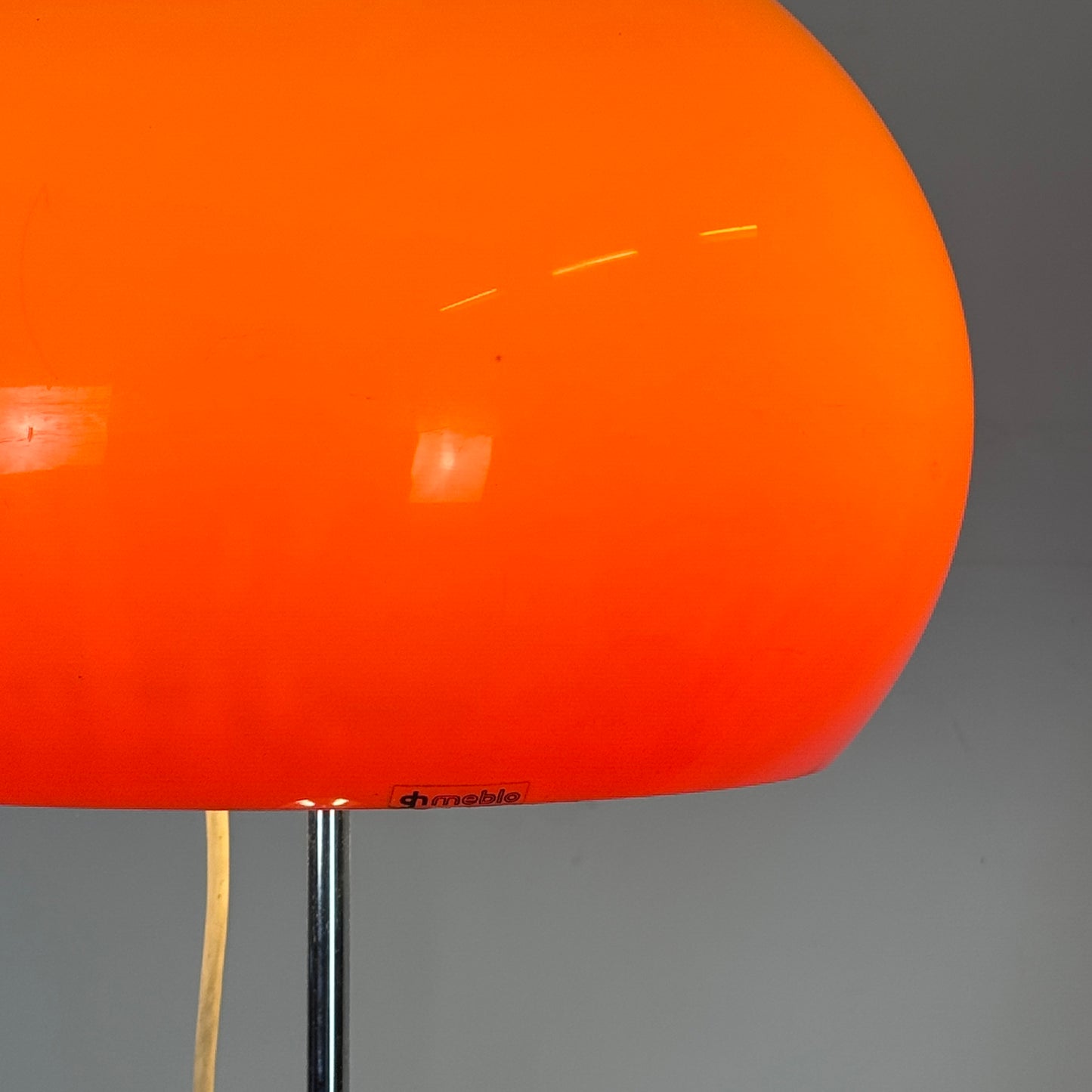 Harvey Guzzini "Lucerna" Floor Lamp, Orange, 1960s – Italian Design