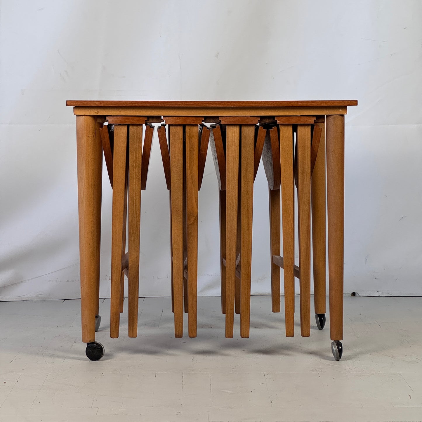 Paul Hundevad Teak Nest of Tables, 1960s