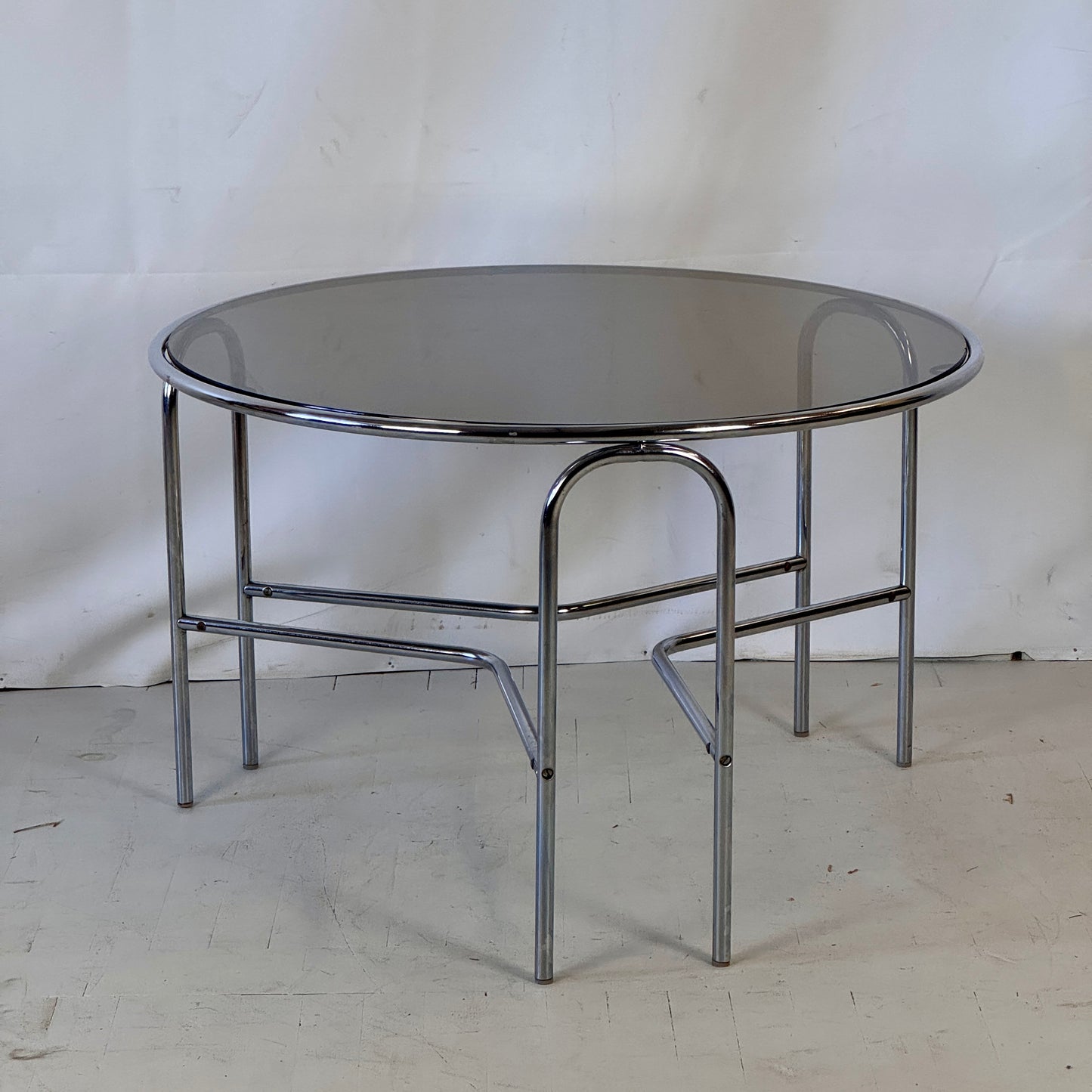 Bauhaus Coffee Table with Black Glass, 1960s