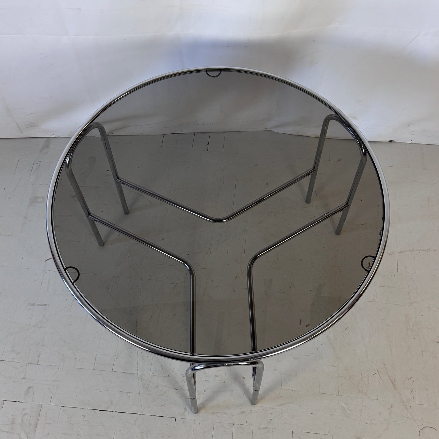 Bauhaus Coffee Table with Black Glass, 1960s