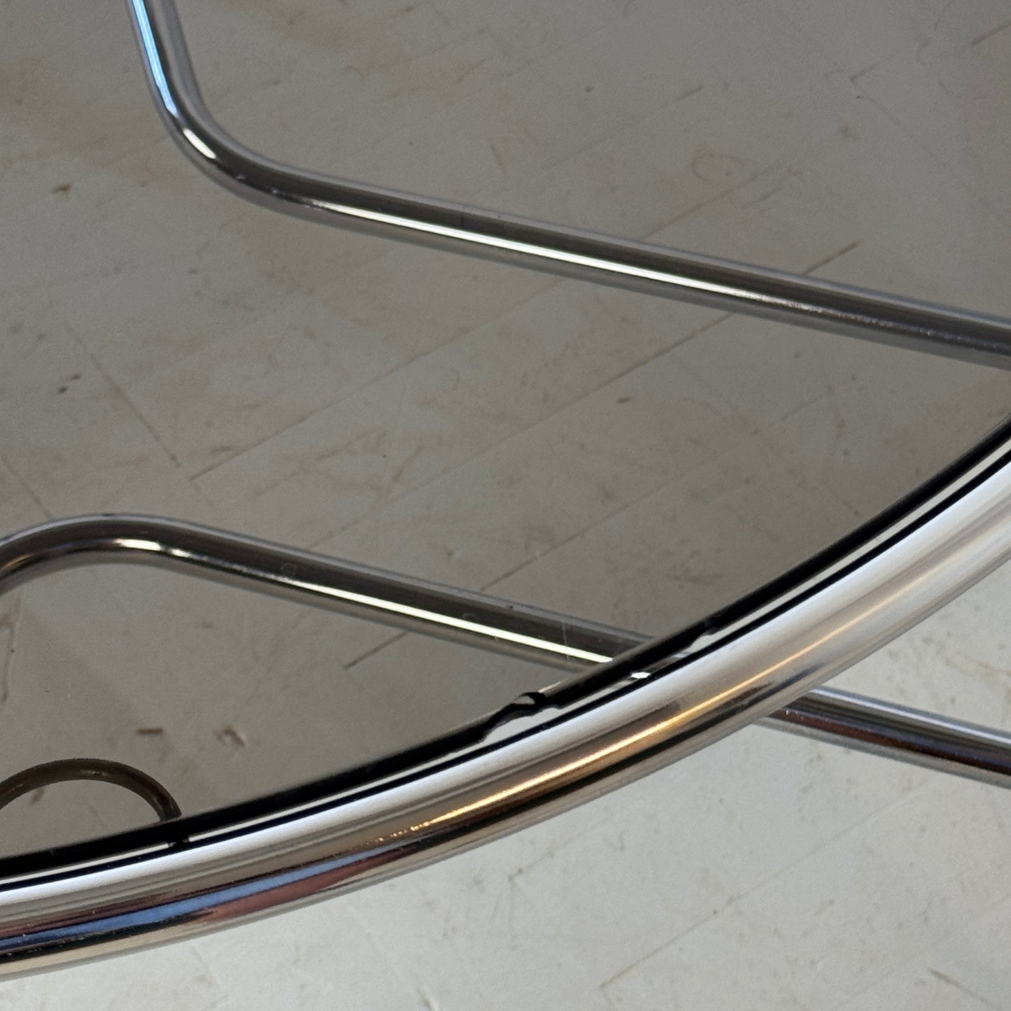 Bauhaus Coffee Table with Black Glass, 1960s