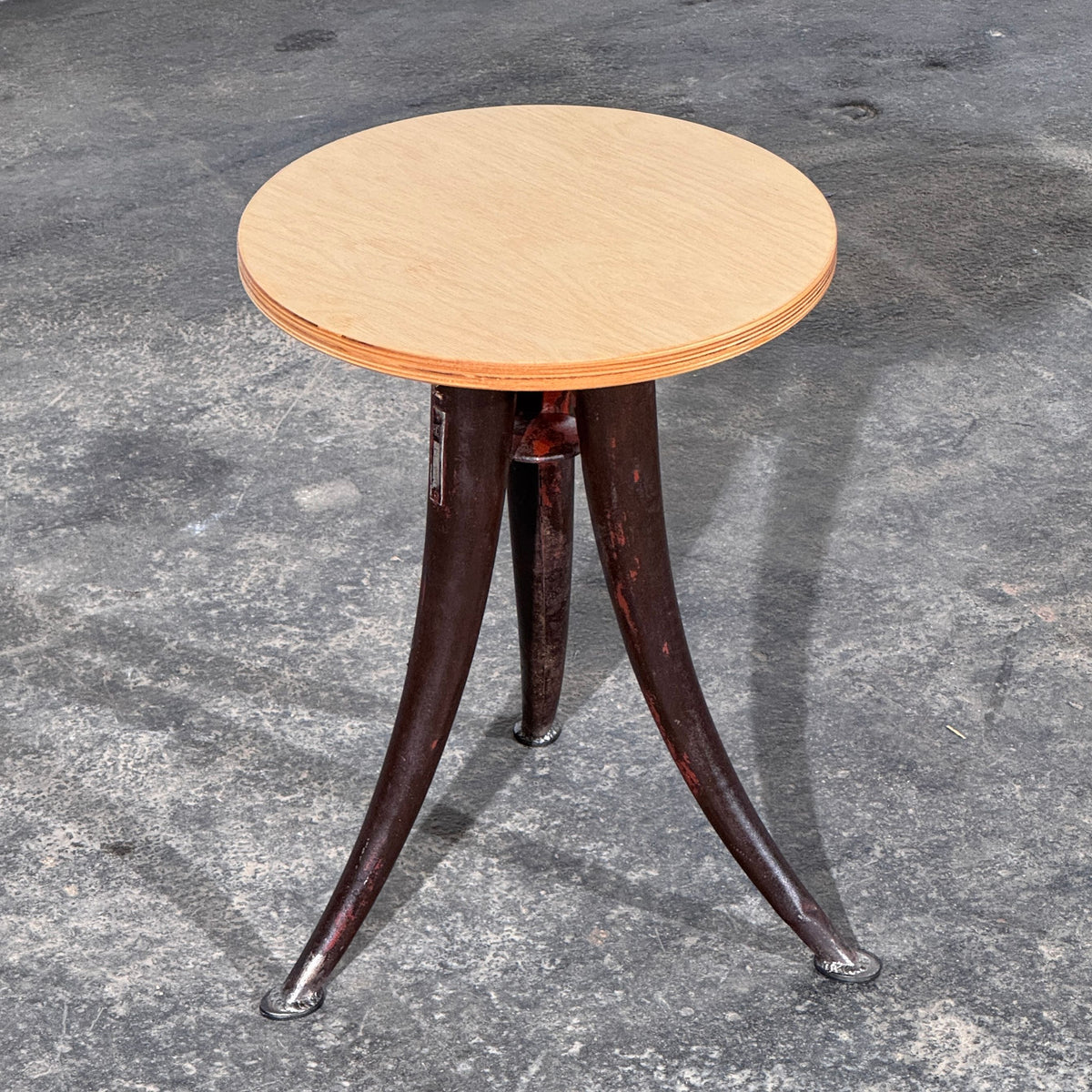 Vogel Frigyes Art Deco Industrial Stool, Orion Radio Factory Budapest, 1930s