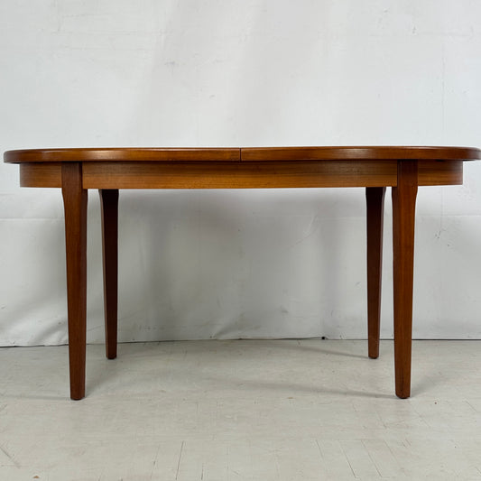 GPlan Oval Teak Extendable Dining Table, 1960s