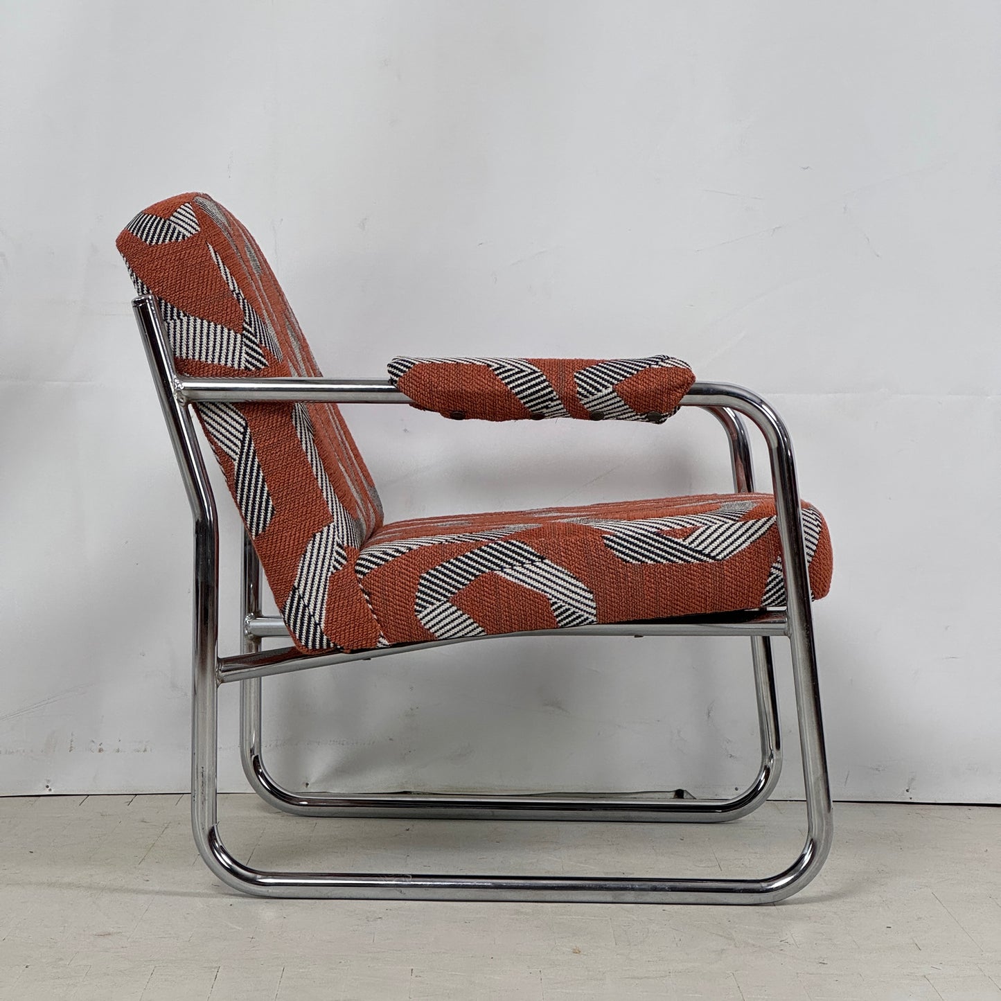 Bauhaus-Style Reupholstered Armchairs, 1990s