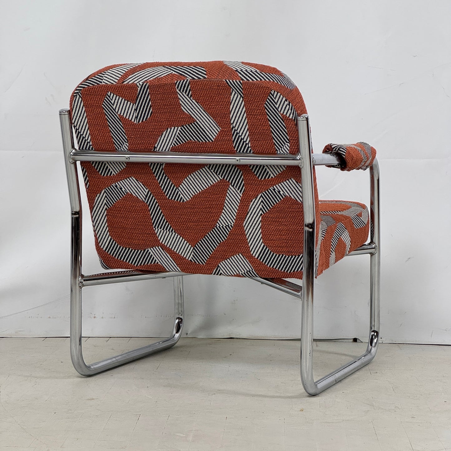 Bauhaus-Style Reupholstered Armchairs, 1990s