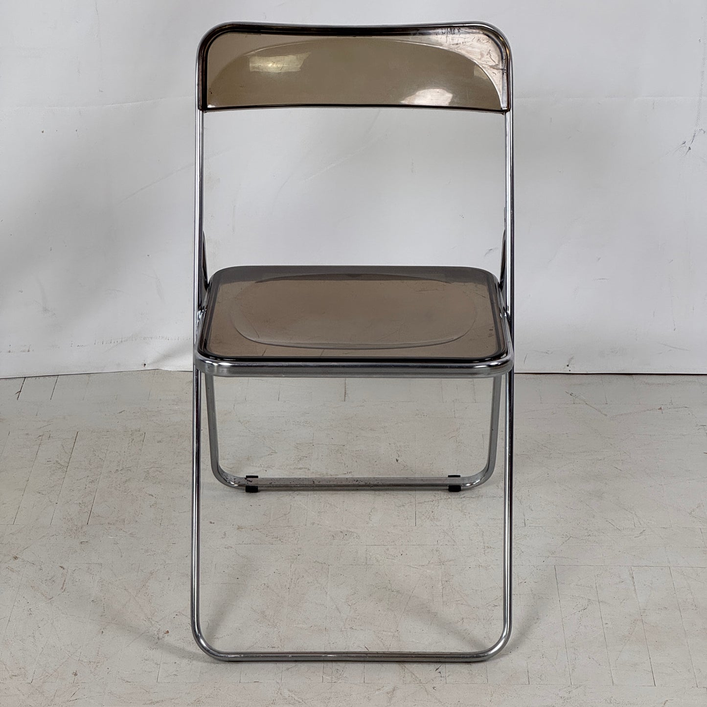 Foldable Plastic & Chrome Design Chair, 1960s