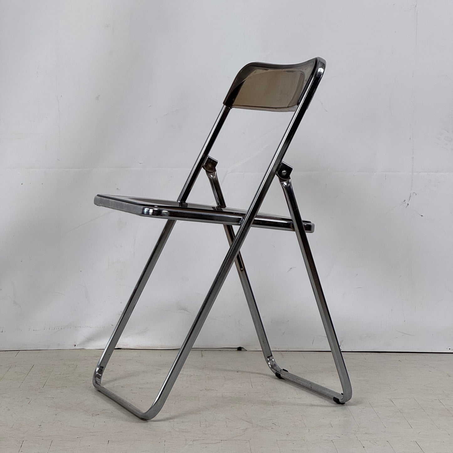 Foldable Plastic & Chrome Design Chair, 1960s