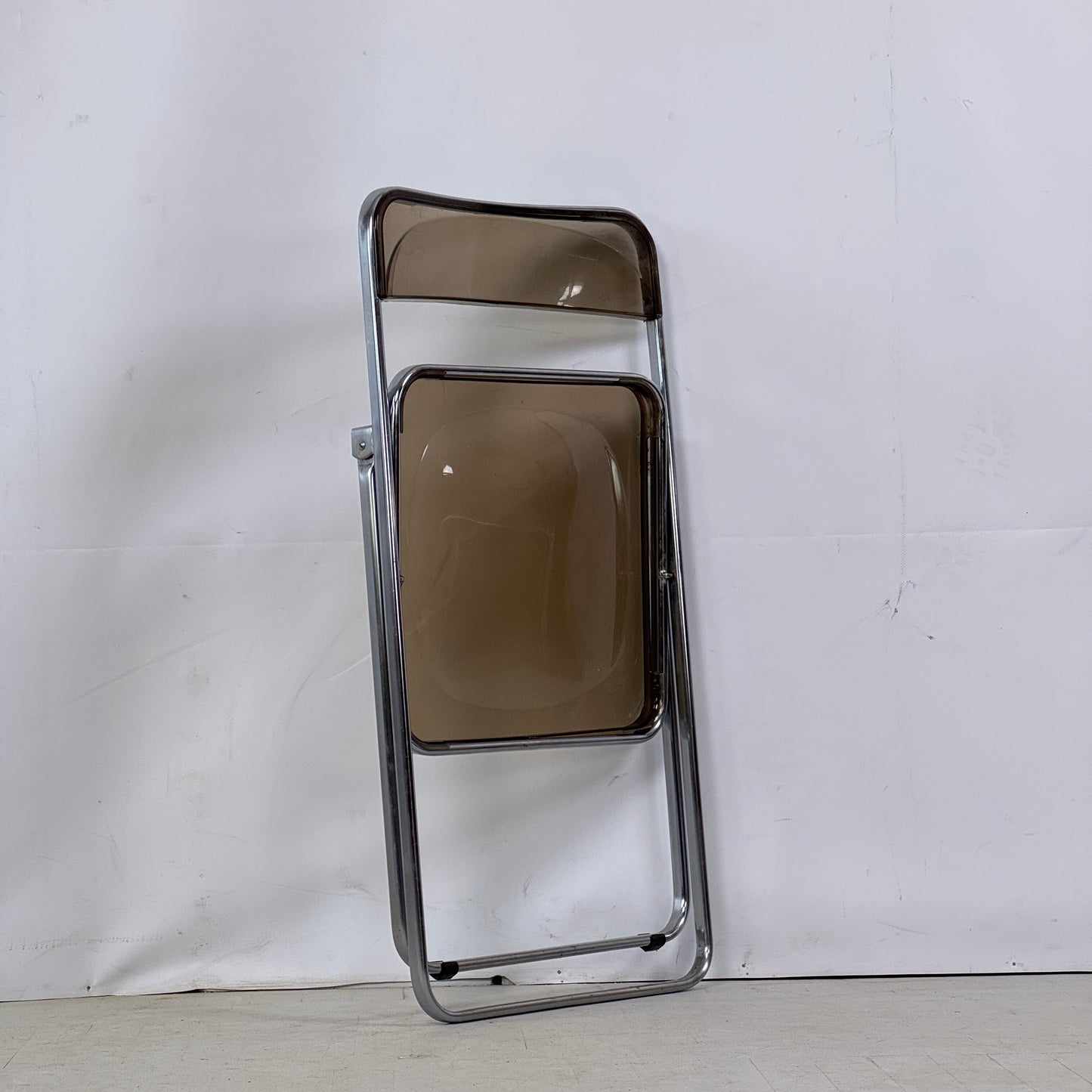 Foldable Plastic & Chrome Design Chair, 1960s