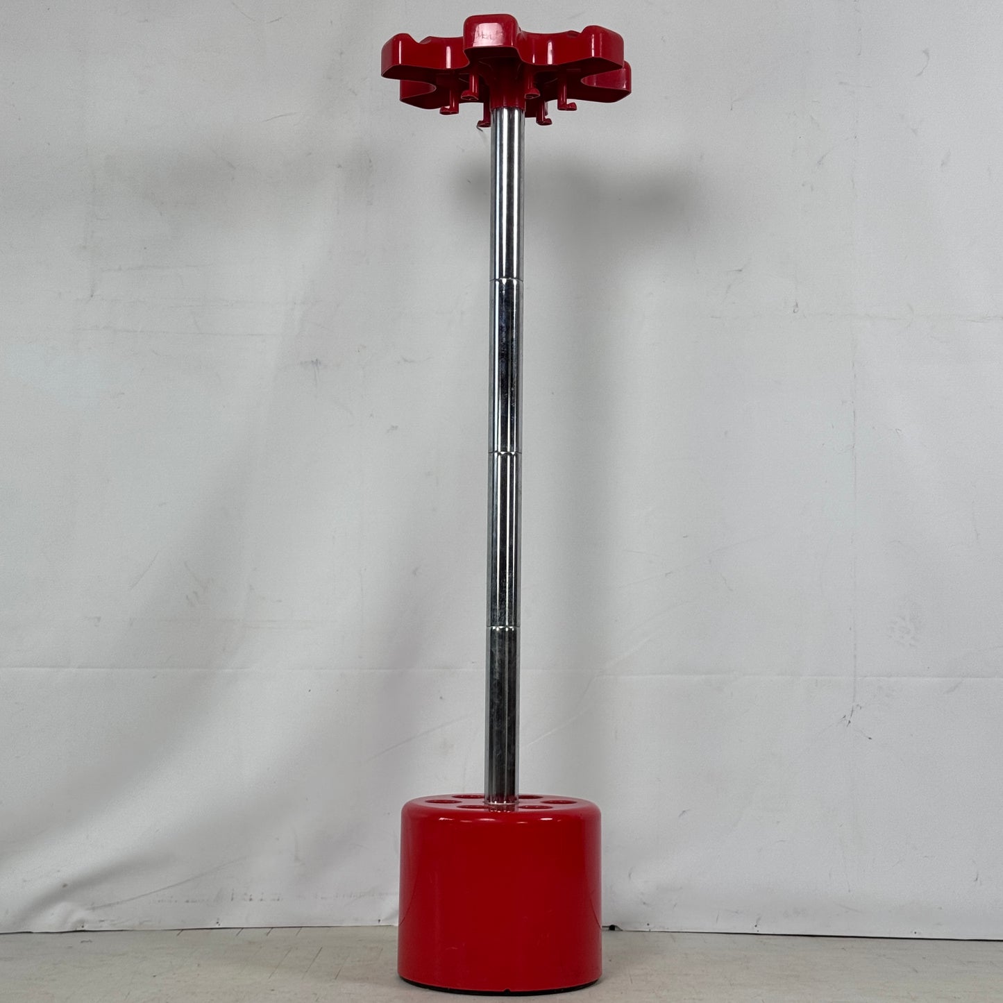 Red Coat Hanger by Roberto Lucchi & Paolo Orlandini for Velca Legnano Milano, 1970s