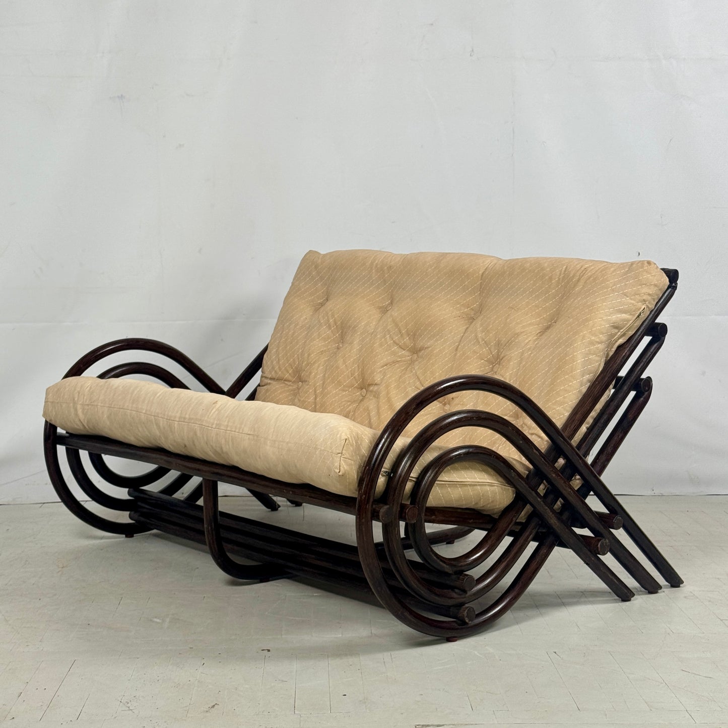 French Rattan Living Room Set, 1970s