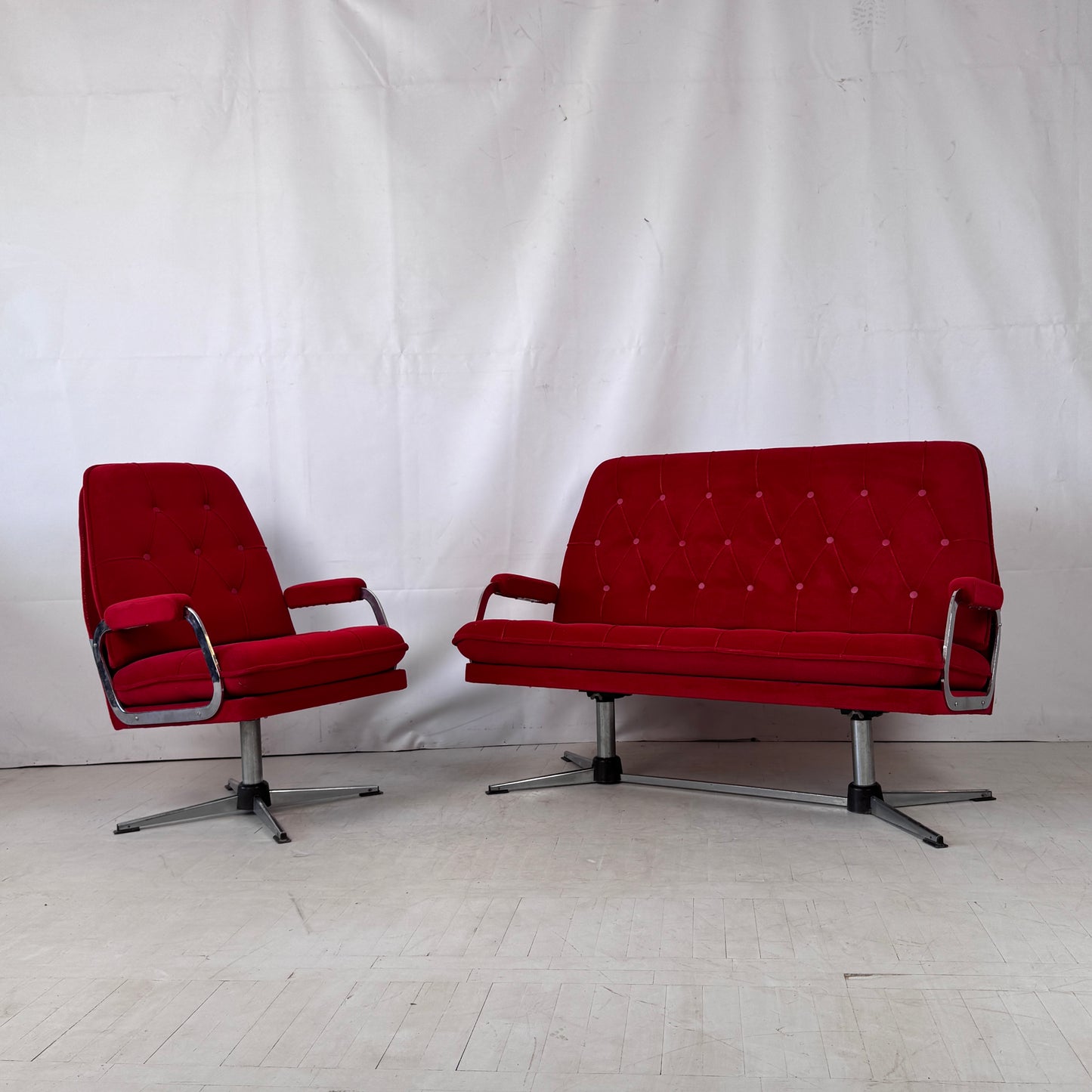 Retro Hungarian “Koral” Sofa Set for Domus, 1970s
