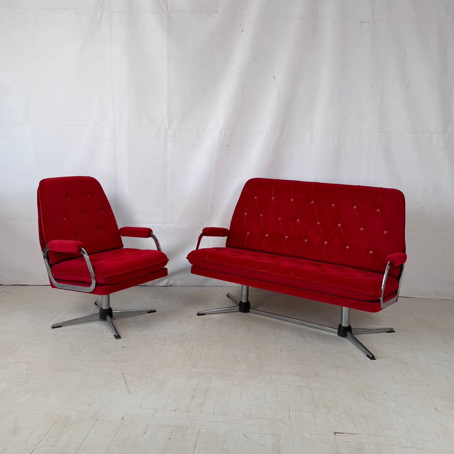 Retro Hungarian “Koral” Sofa Set for Domus, 1970s