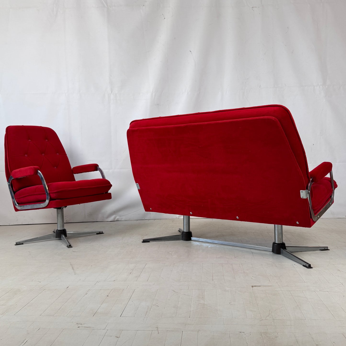 Retro Hungarian “Koral” Sofa Set for Domus, 1970s