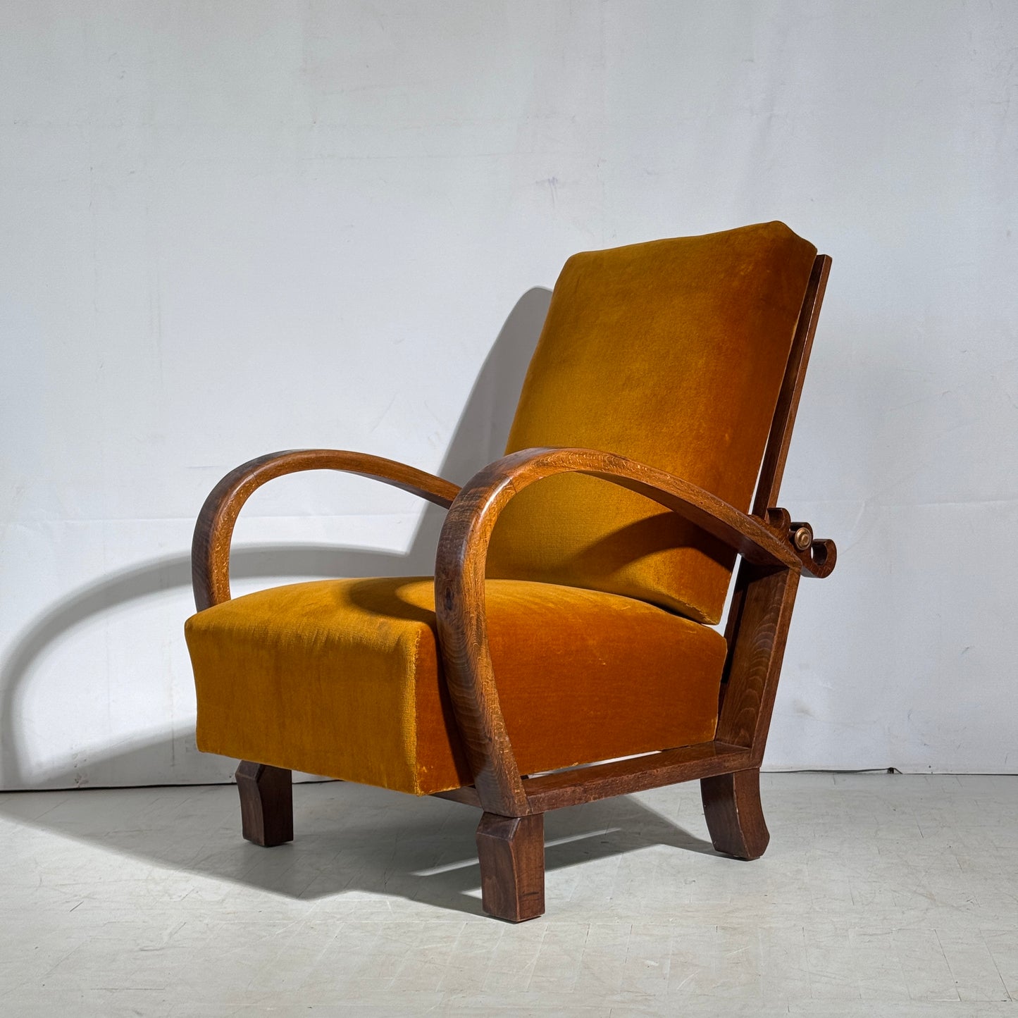 Pair of Adjustable “Kanadier” Armchairs, 1930s