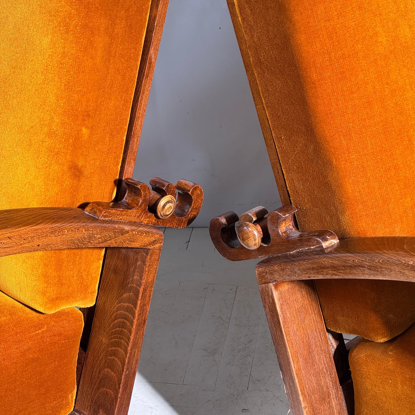 Pair of Adjustable “Kanadier” Armchairs, 1930s