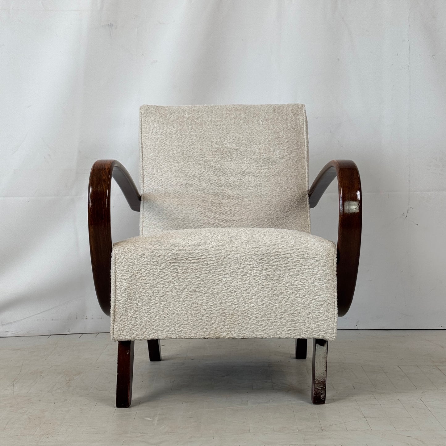 Pair of Fully Restored Jindřich Halabala Type C Armchairs for UP Závody, 1930s