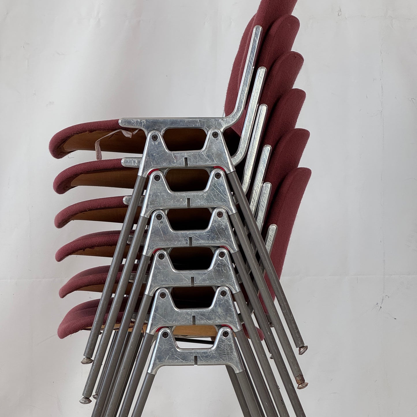 Set of 6 Castelli Chairs by Giancarlo Piretti, Italy, 1980s
