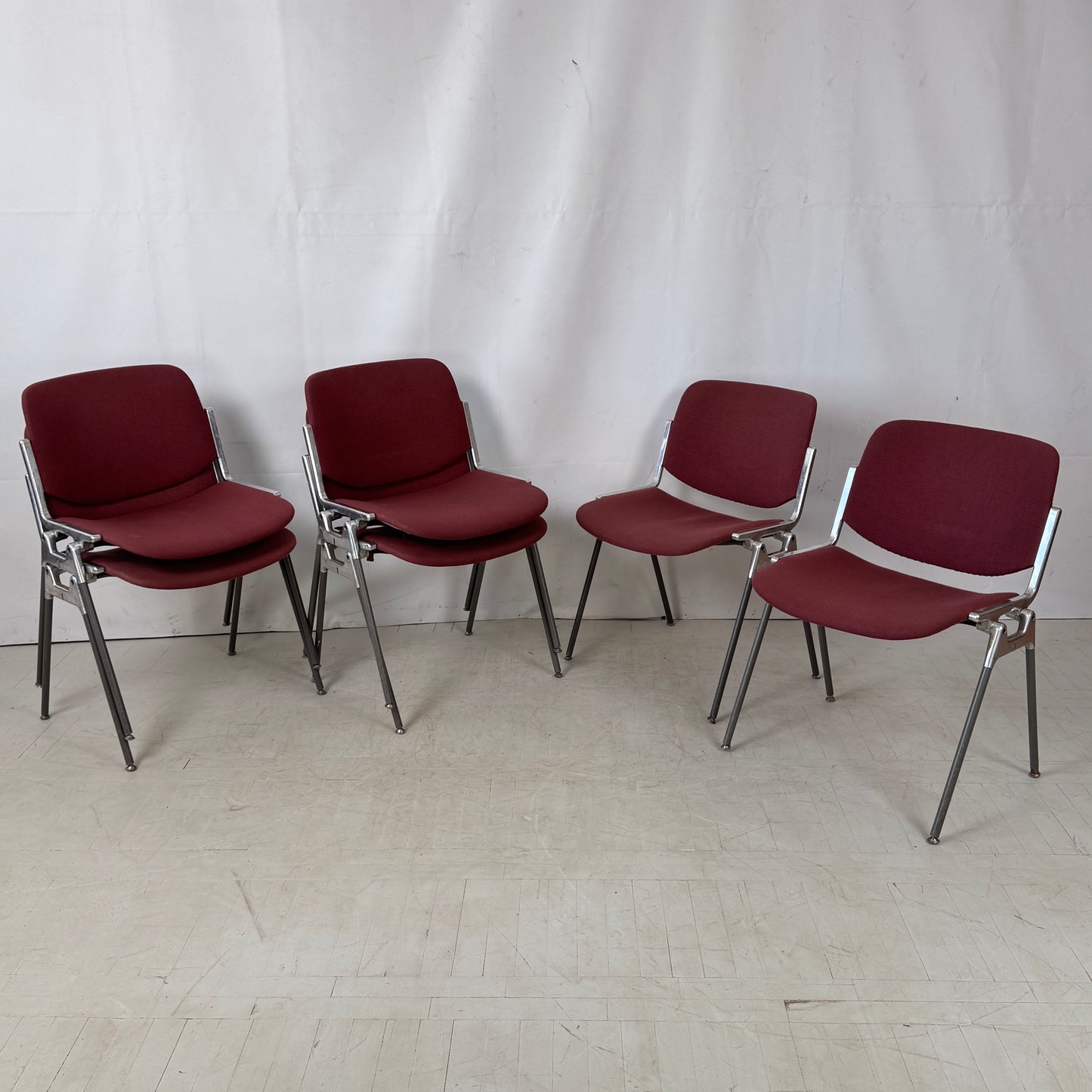 Set of 6 Castelli Chairs by Giancarlo Piretti, Italy, 1980s