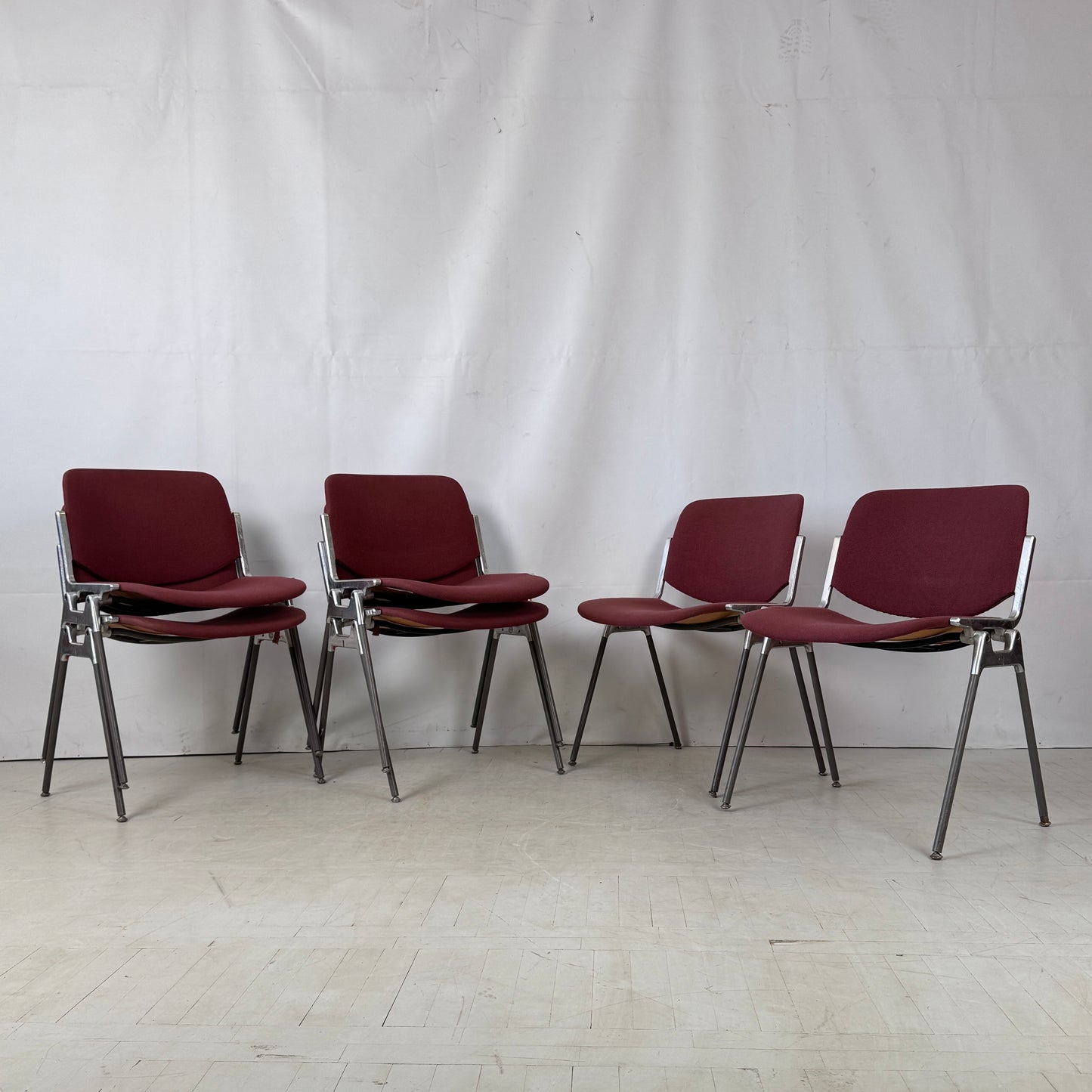 Set of 6 Castelli Chairs by Giancarlo Piretti, Italy, 1980s
