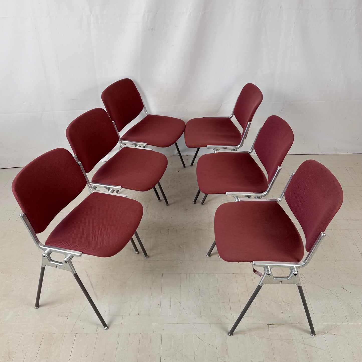 Set of 6 Castelli Chairs by Giancarlo Piretti, Italy, 1980s