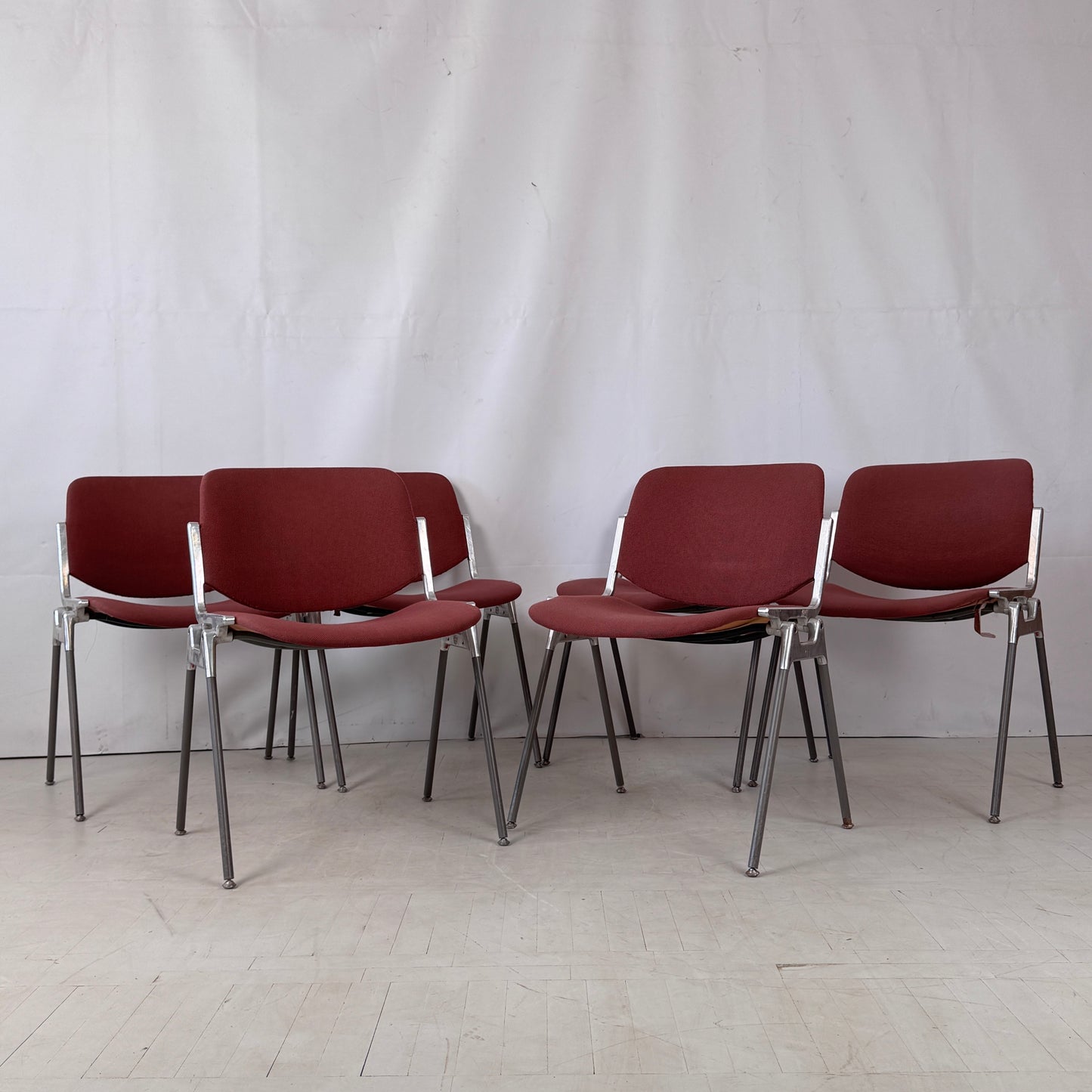 Set of 6 Castelli Chairs by Giancarlo Piretti, Italy, 1980s
