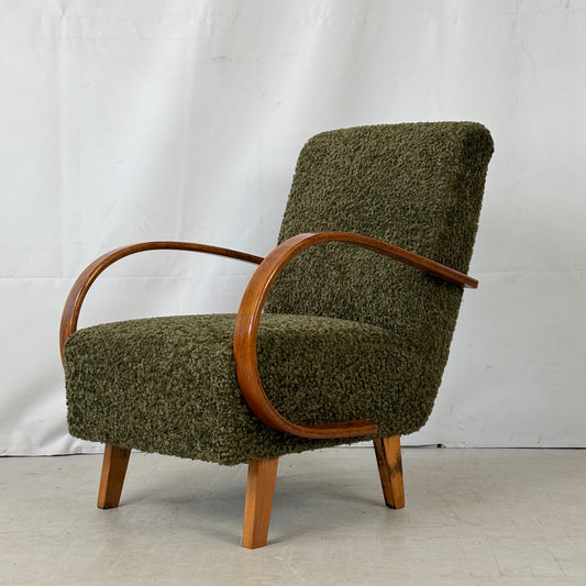 Fully Restored Jindřich Halabala H-410 Armchairs for UP Závody, 1930s