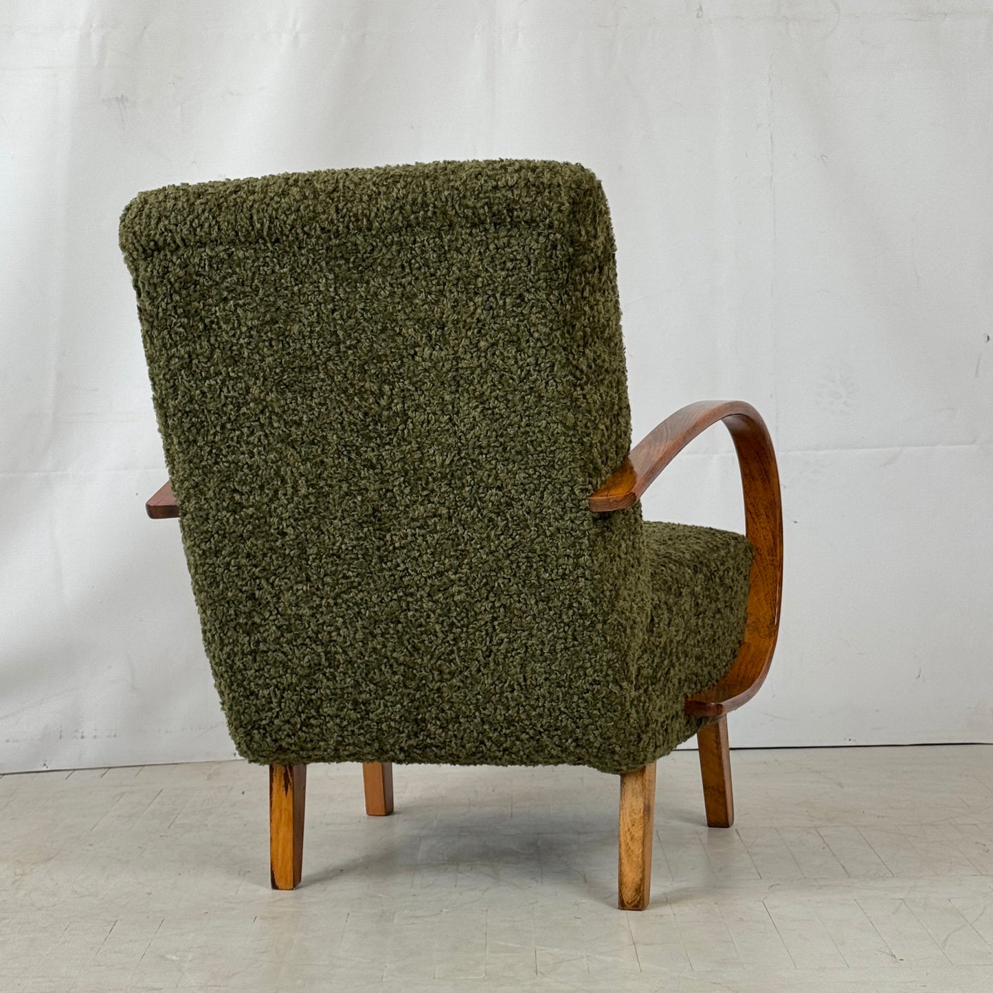 Fully Restored Jindřich Halabala H-410 Armchairs for UP Závody, 1930s