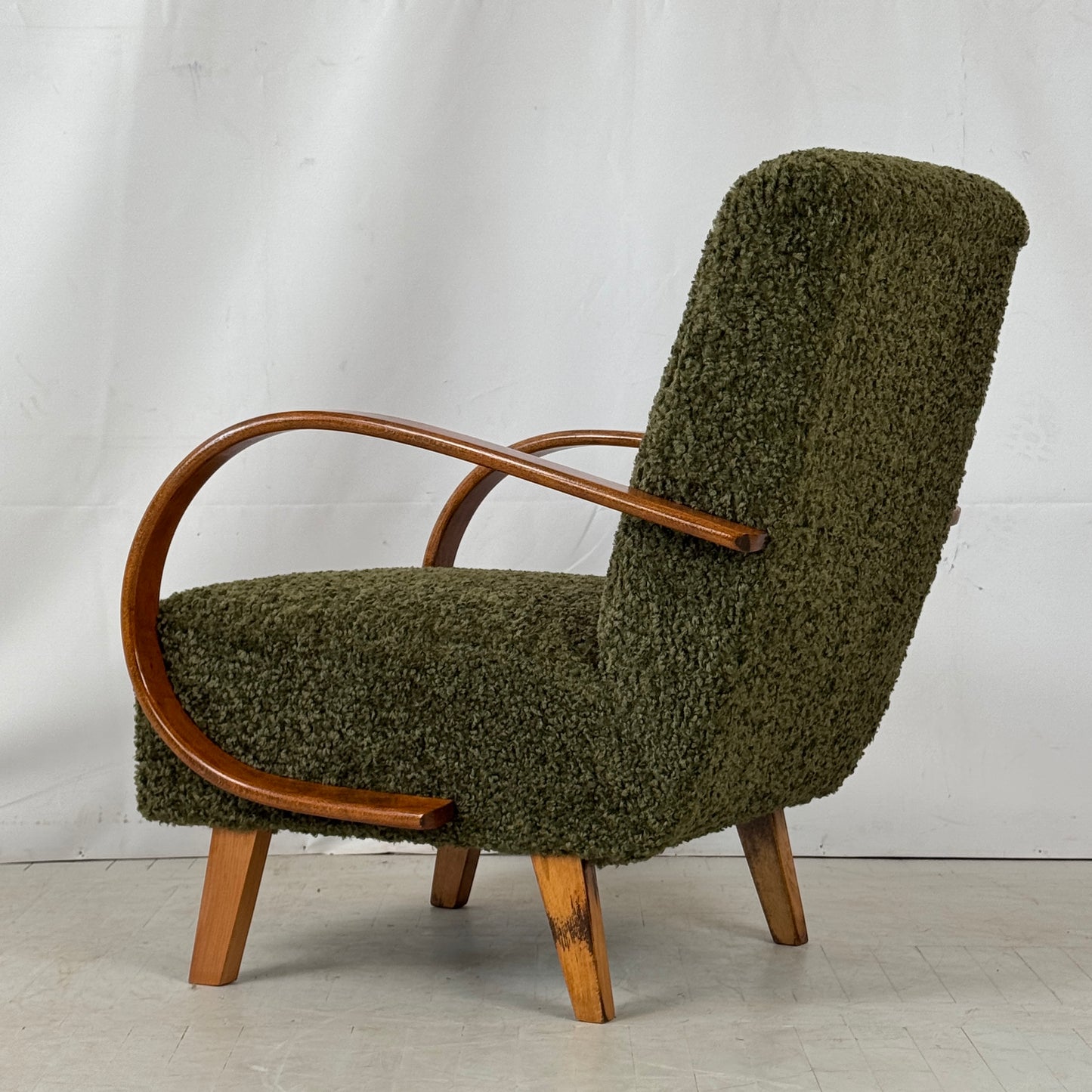 Fully Restored Jindřich Halabala H-410 Armchairs for UP Závody, 1930s