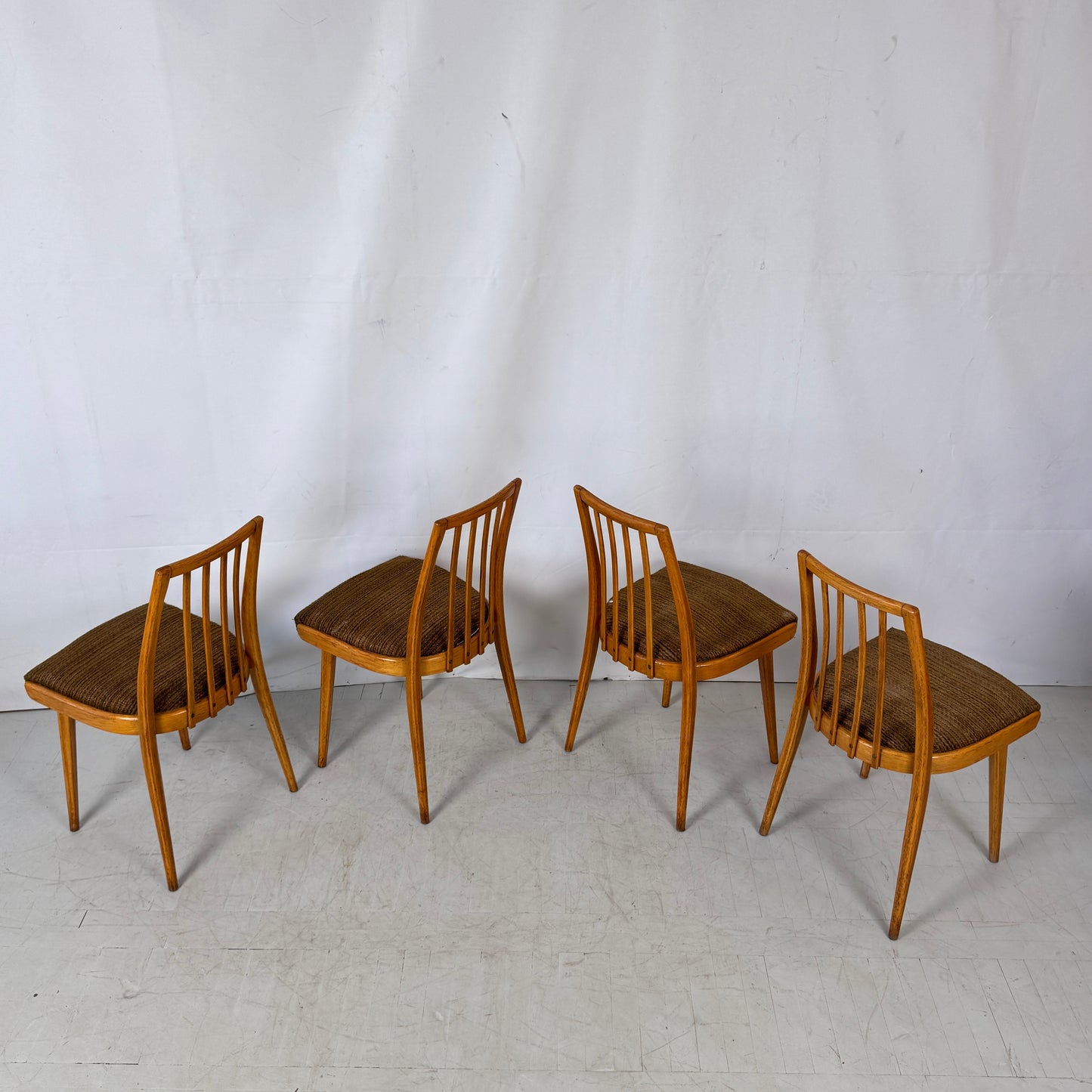 Set of 4 Czechoslovakian Dining Chairs, 1960s