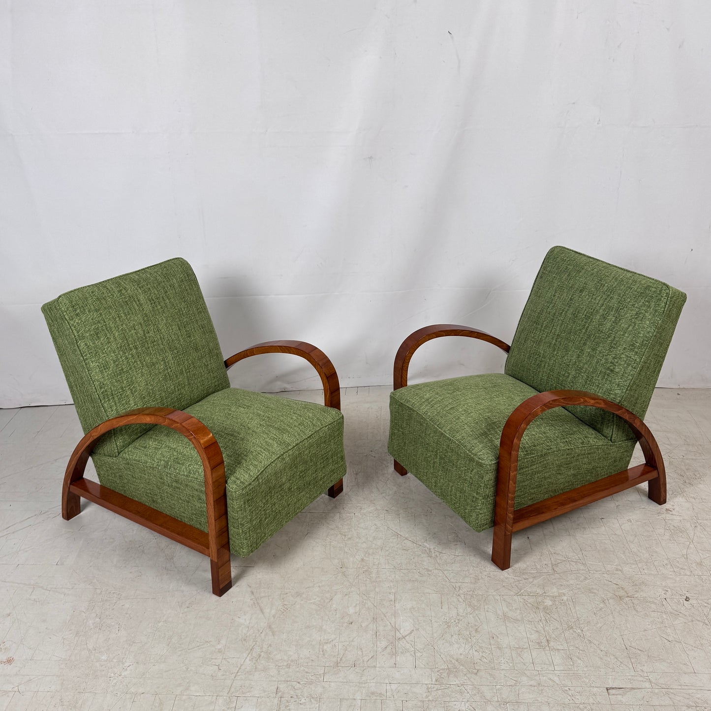 Pair of French Art Deco Armchairs, 1930s – Fully Refurbished