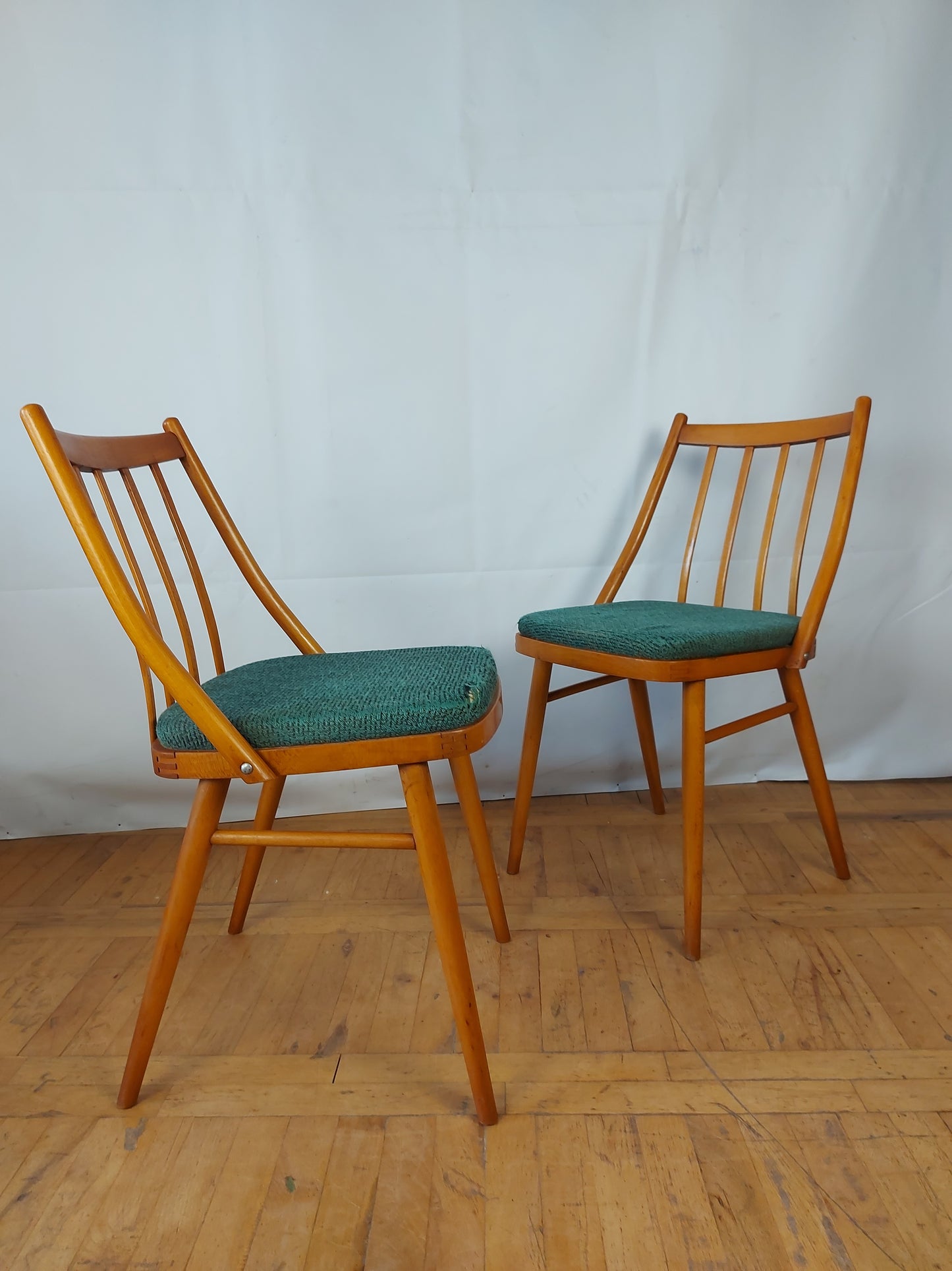 Set of 4 Czechoslovakian MIER dining chair 1960s