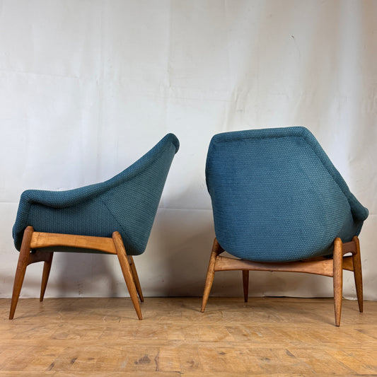 Pair of Hungarian Júlia Gaubek chairs 1960s