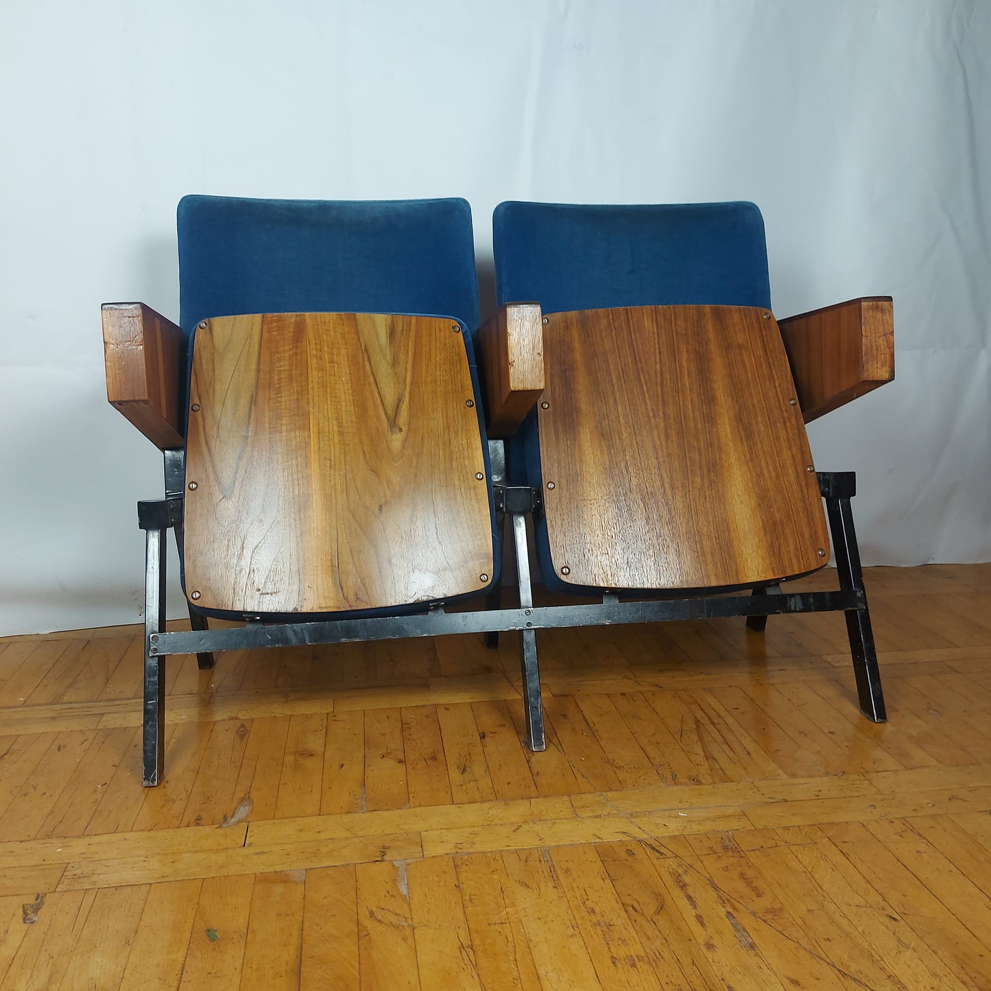 Vintage Hungarian double cinema seat 1960s