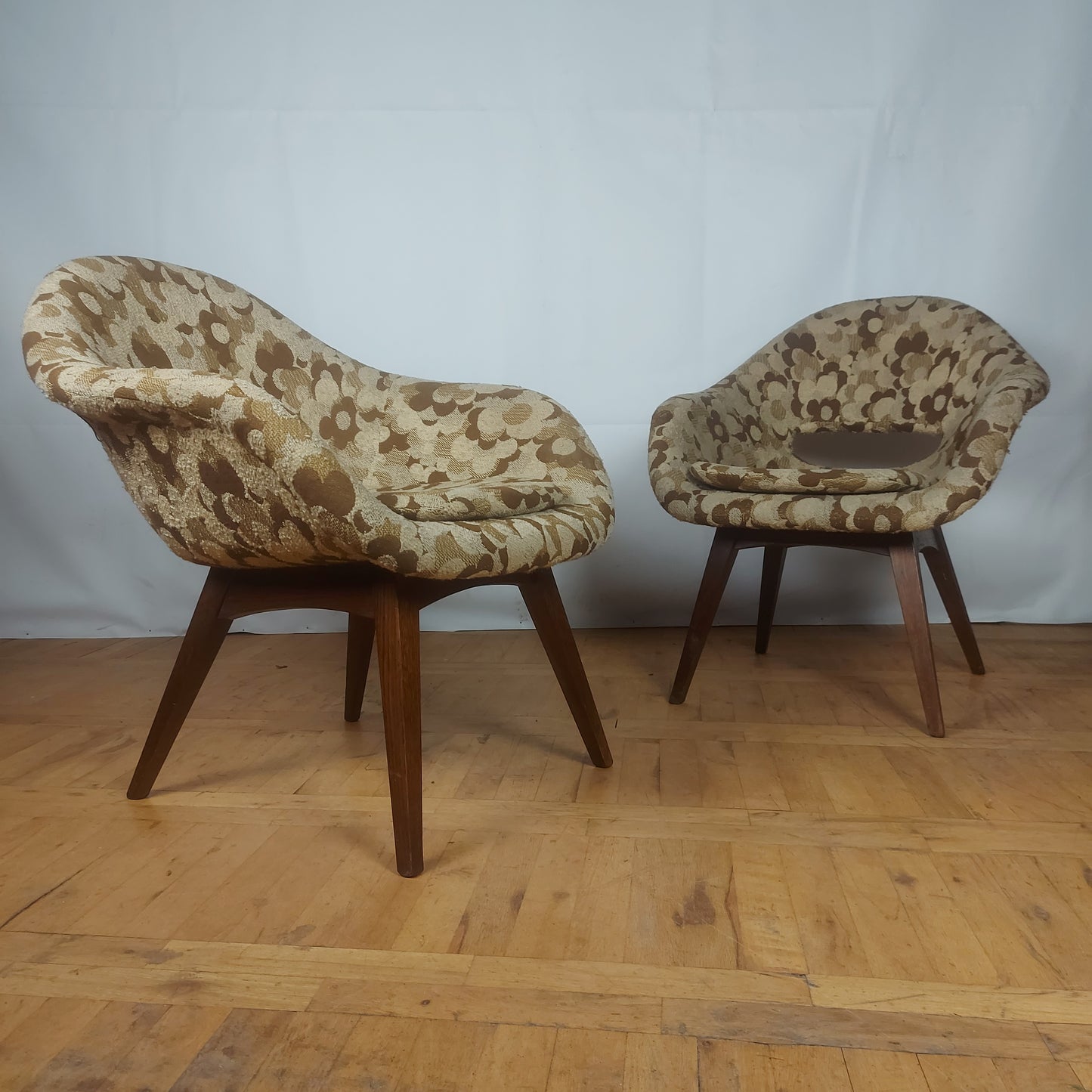 Pair of Miroslav Navratil style armchair 1960s