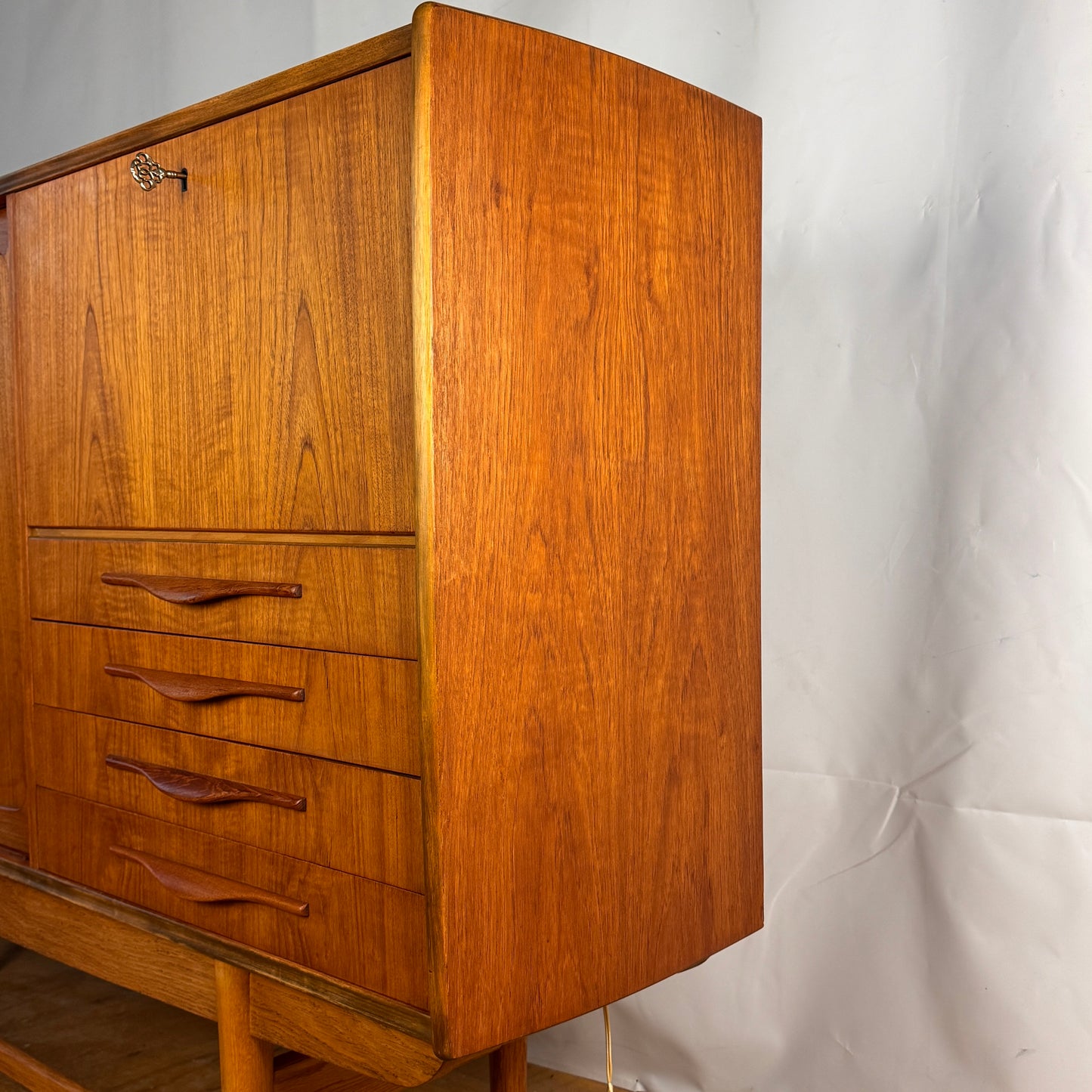 Danish teak highboard 1960s