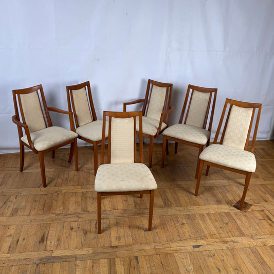 Set of 6 GPlan dining chairs 1970s