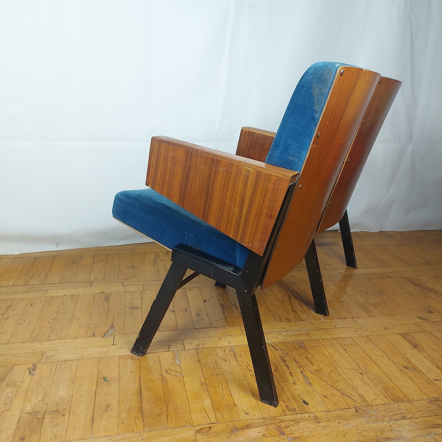 Vintage Hungarian double cinema seat 1960s