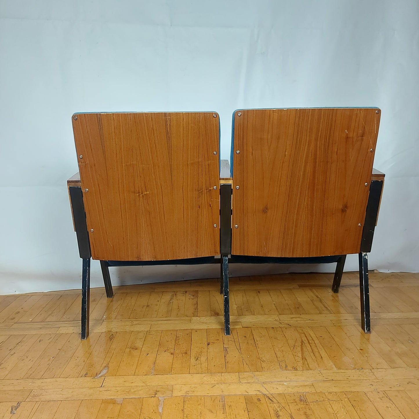 Vintage Hungarian double cinema seat 1960s