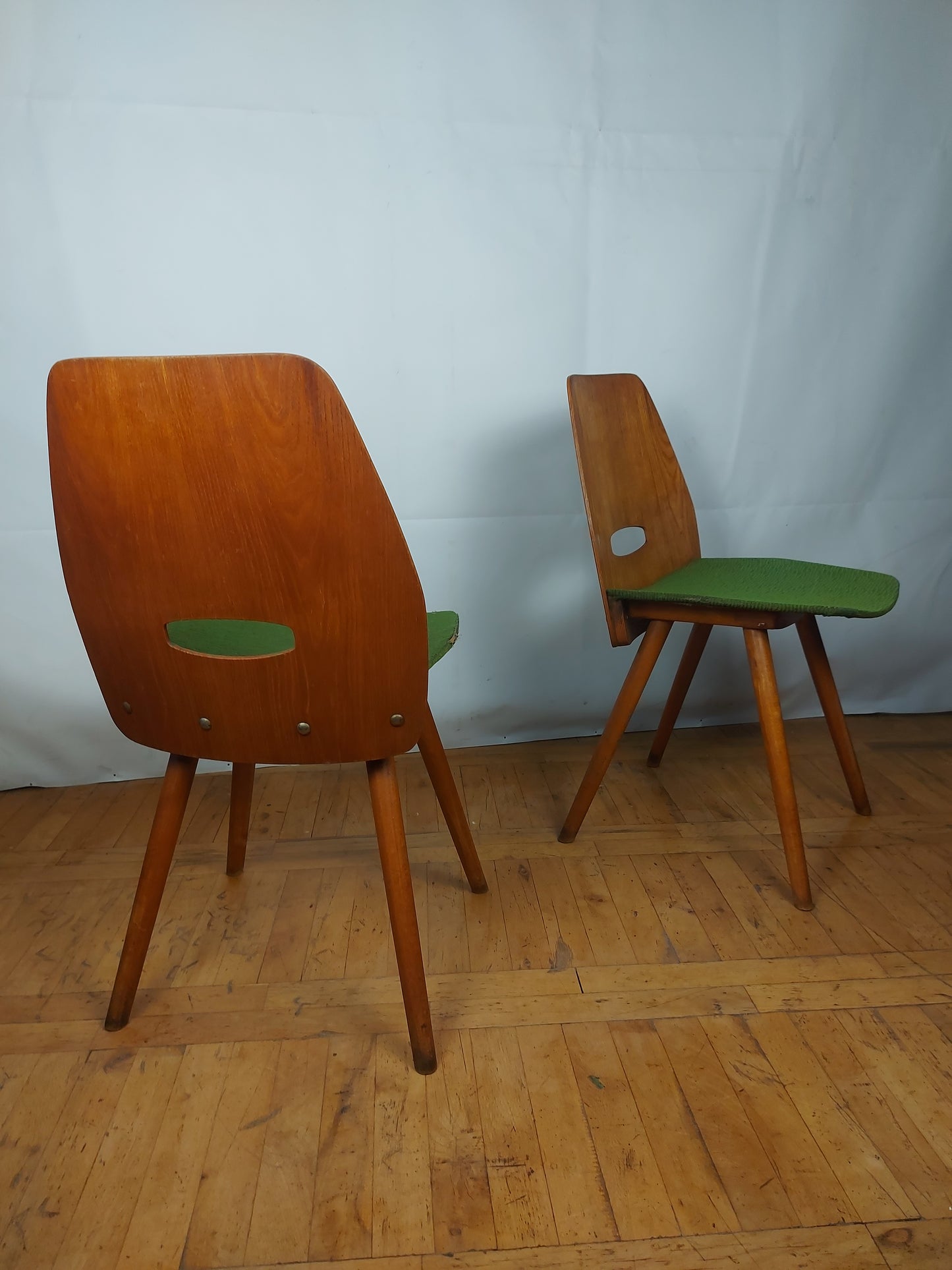 Set of 2 Frantisek Jirak dining chairs for Tatra Nabytok 1960s