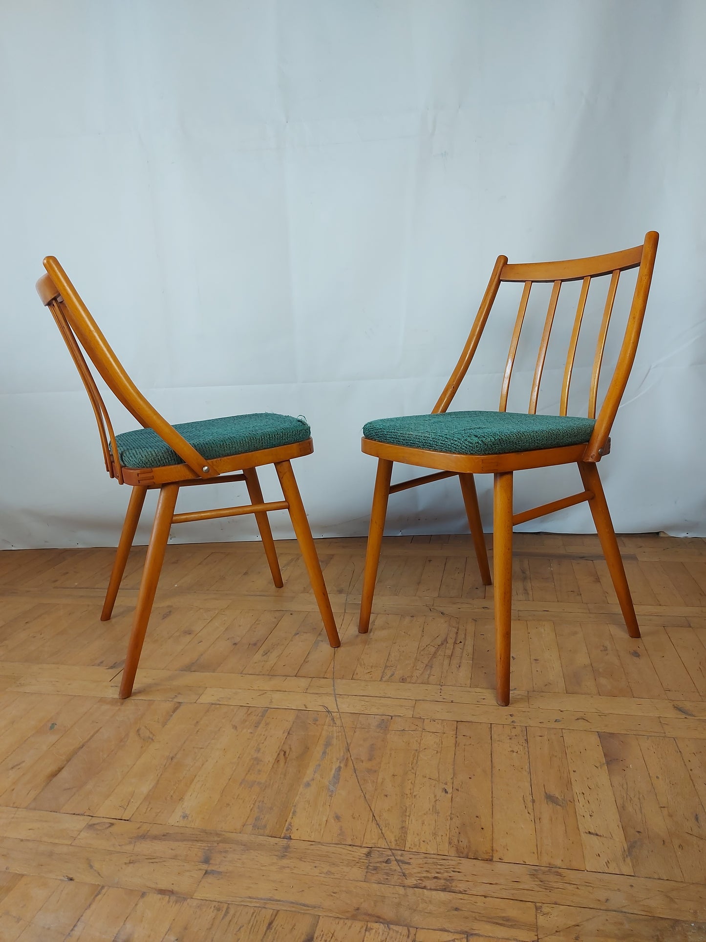 Set of 4 Czechoslovakian MIER dining chair 1960s