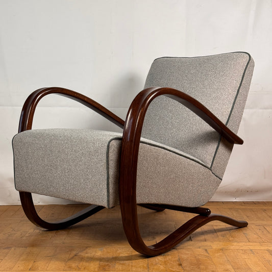 Jindrich Halabala H-269 Art-Deco Armchair for Thonet, 1930s