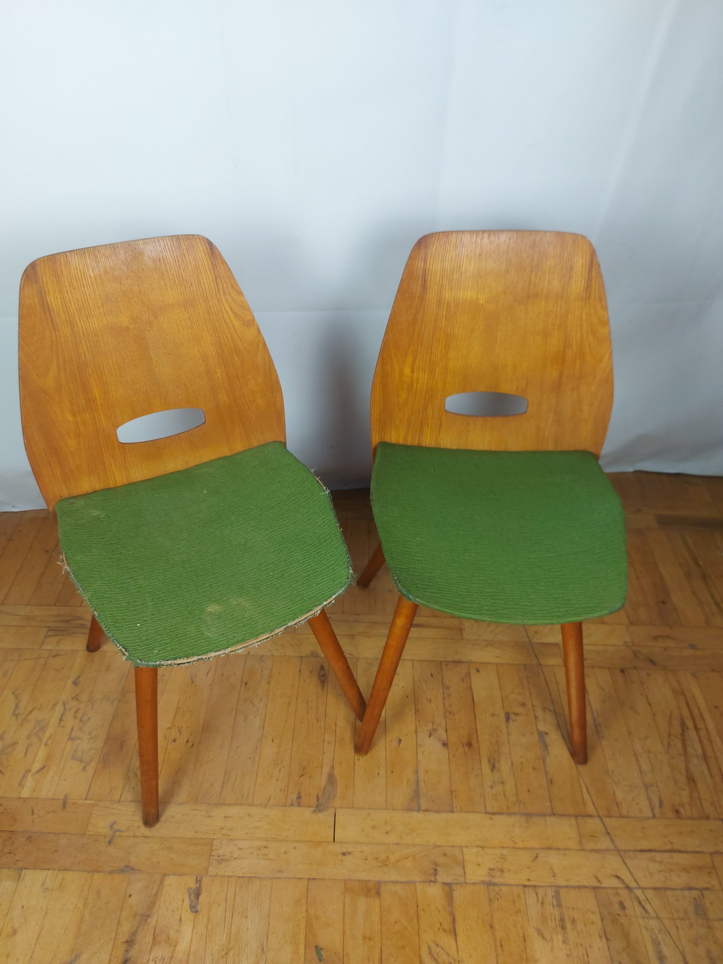 Set of 2 Frantisek Jirak dining chairs for Tatra Nabytok 1960s