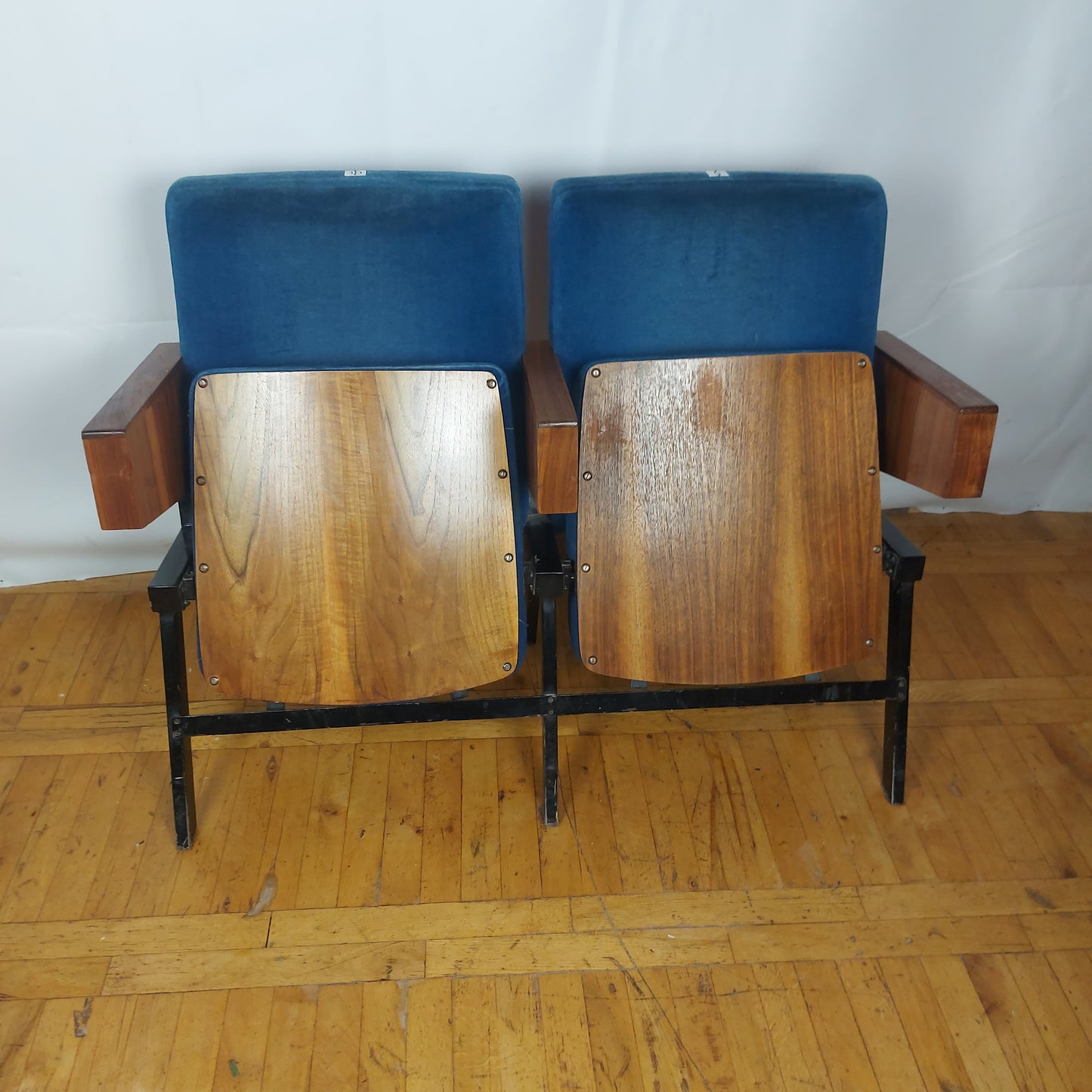 Vintage Hungarian double cinema seat 1960s