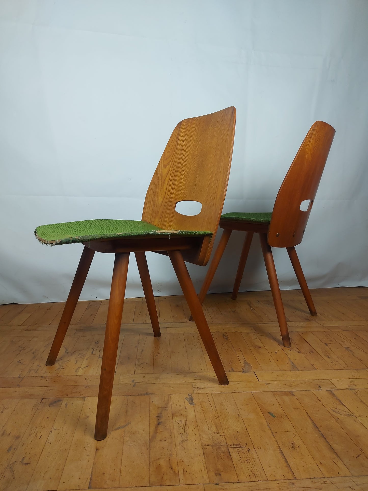 Set of 2 Frantisek Jirak dining chairs for Tatra Nabytok 1960s