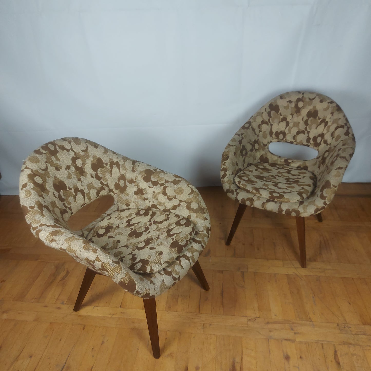 Pair of Miroslav Navratil style armchair 1960s