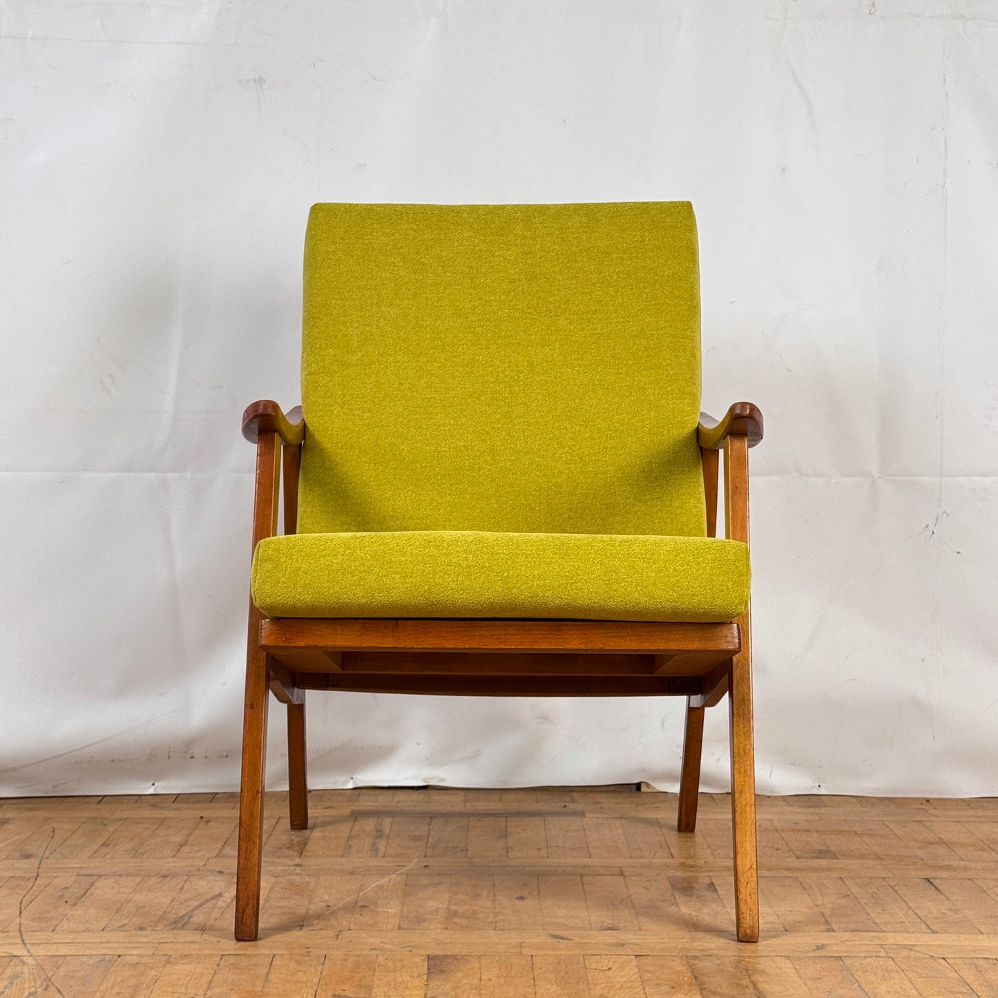 Pair of Romanian retro armchairs 1960s