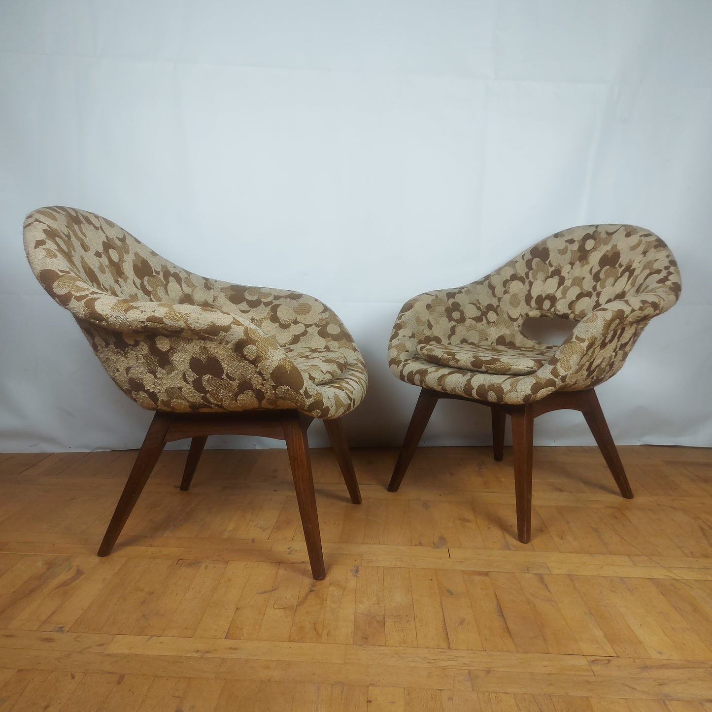 Pair of Miroslav Navratil style armchair 1960s